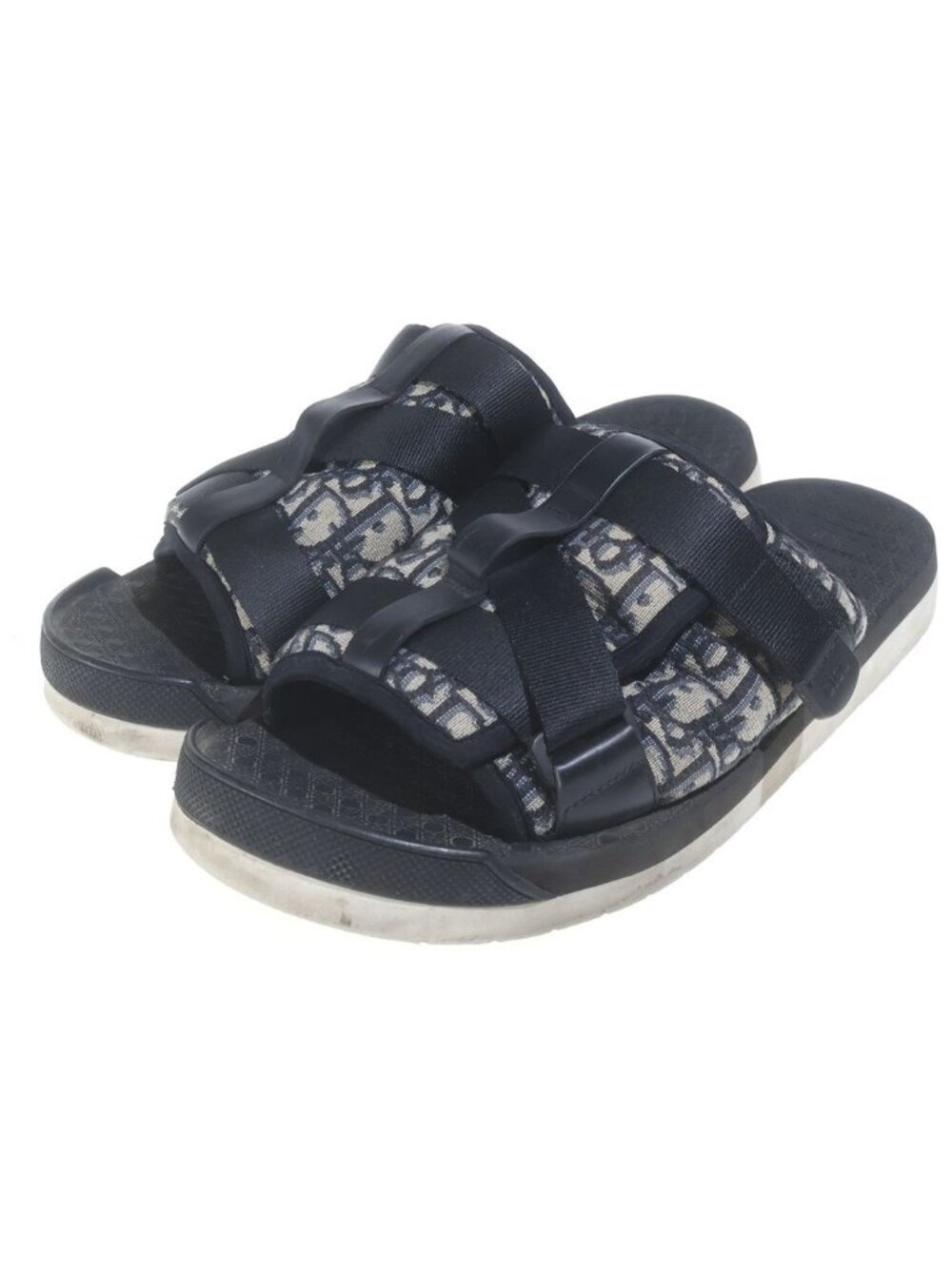 Dior Alpha Oblique Sandals Navy